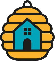 Fizbee hive graphic element
