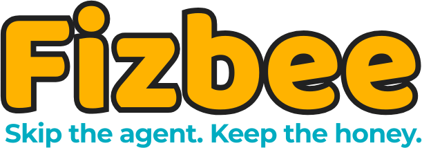 Fizbee logo and tagline - Your DIY Real Estate Hive